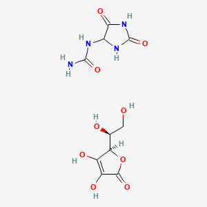 molecular formula C6H8O6.C4H6N4O3<br>C10H14N4O9 B605317 Allantoin Ascorbate CAS No. 57448-83-6