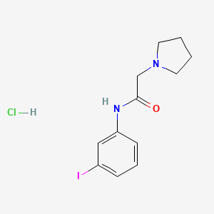 molecular formula C12H16ClIN2O B6053191 N-(3-iodophenyl)-2-pyrrolidin-1-ylacetamide;hydrochloride 