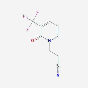 3-(2-Oxo-3-(trifluoromethyl)pyridin-1(2H)-yl)propanenitrile
