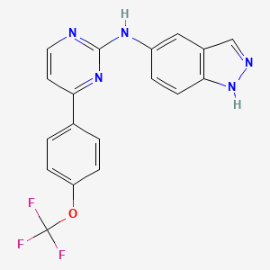 molecular formula C18H12F3N5O B605324 ALLO-2 