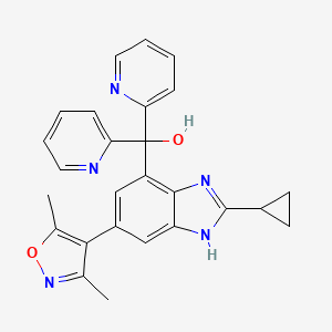 molecular formula C26H23N5O2 B605328 Alobresib CAS No. 1637771-14-2