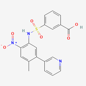 molecular formula C19H15N3O6S B605329 Alofanib CAS No. 1612888-66-0