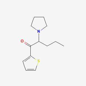 molecular formula C13H19NOS B605337 2-(Pyrrolidin-1-yl)-1-(thiophen-2-yl)pentan-1-one CAS No. 1400742-66-6