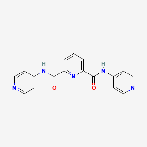 molecular formula C17H13N5O2 B6053414 N2,N6-bis(pyridin-4-yl)pyridine-2,6-dicarboxamide 
