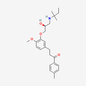 molecular formula C25H35NO4 B605342 Alprafenone, (S)- CAS No. 401900-45-6