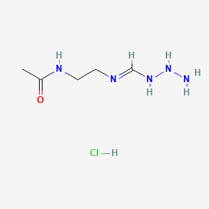 Acetamide, N-(2-((hydrazinoiminomethyl)amino)ethyl)-, monohydrochloride
