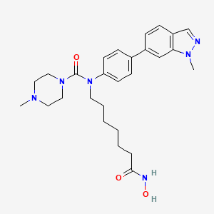 molecular formula C27H36N6O3 B605352 Alteminostat CAS No. 1246374-97-9