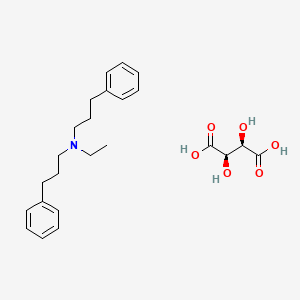 molecular formula C24H33NO6 B605357 Alverine tartrate CAS No. 3686-59-7