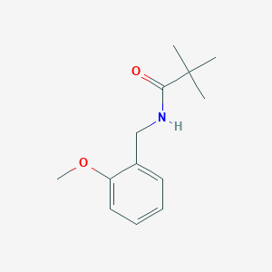 molecular formula C13H19NO2 B6053586 N-[(2-methoxyphenyl)methyl]-2,2-dimethylpropanamide 