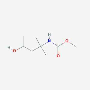 molecular formula C8H17NO3 B060536 Methyl N-(4-hydroxy-2-methylpentan-2-YL)carbamate CAS No. 166271-53-0