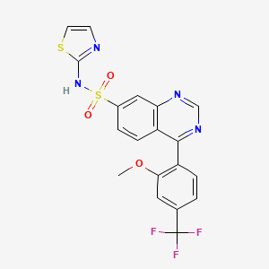 molecular formula C19H13F3N4O3S2 B605369 AM-2099 