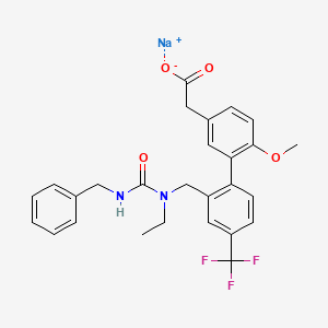 molecular formula C27H26F3N2NaO4 B605371 AM-211 sodium CAS No. 1263077-74-2