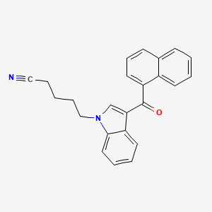 molecular formula C24H20N2O B605373 (1-(4-Cyanobutyl)-3-(naphthalen-1-oyl)indole) CAS No. 335161-19-8