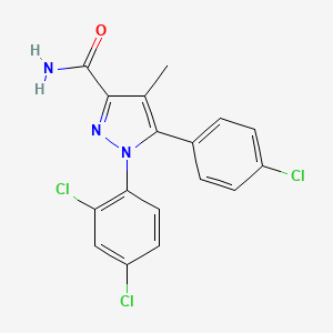 molecular formula C17H12Cl3N3O B605375 CB1 antagonist 2 CAS No. 614726-85-1