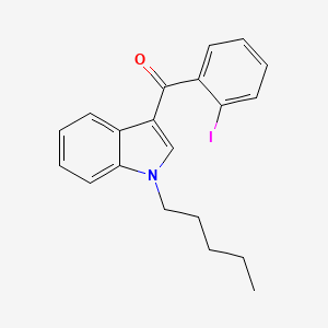 molecular formula C20H20INO B605383 1-Pentyl-3-(2-iodobenzoyl)indole CAS No. 335160-91-3
