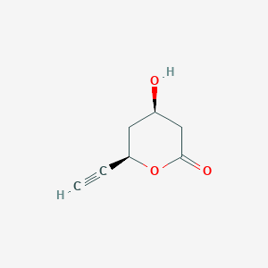 (4R,6R)-6-ethynyl-4-hydroxyoxan-2-one