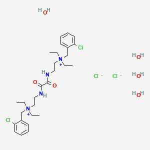 molecular formula C28H50Cl4N4O6 B605394 Ambenonium chloride tetrahydrate CAS No. 52022-31-8