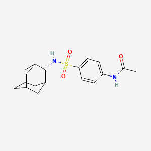 molecular formula C18H24N2O3S B6053959 N-{4-[(ADAMANTAN-2-YL)SULFAMOYL]PHENYL}ACETAMIDE 