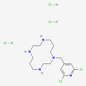 molecular formula C16H30Cl5N5 B605396 UNII-114DYQ7R16 CAS No. 255382-96-8