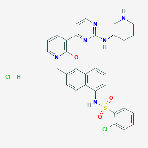 molecular formula C31H30Cl2N6O3S B605401 AMG-18 Hydrochloride CAS No. 2250019-92-0