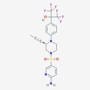 molecular formula C21H20F6N4O3S B605407 AMG-3969 