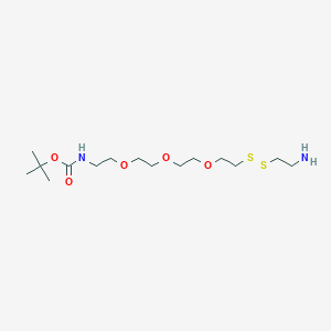 molecular formula C15H32N2O5S2 B605427 氨基乙基-SS-PEG3-NHBoc CAS No. 2144777-87-5