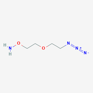 molecular formula C4H10N4O2 B605429 氨基氧基-PEG1-叠氮化物 CAS No. 2100306-70-3