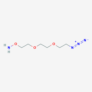 molecular formula C6H14N4O3 B605431 Aminooxy-PEG2-azide 