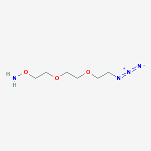 molecular formula C6H14N4O3 B605431 Aminooxy-PEG2-azide CAS No. 1043426-13-6