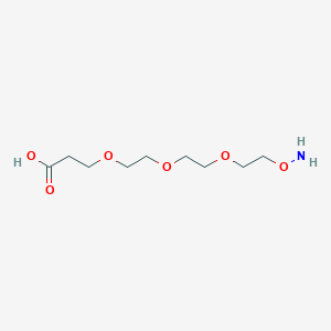 molecular formula C9H19NO6 B605432 Aminooxy-PEG3-acid HCl salt CAS No. 1807540-79-9