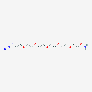 molecular formula C12H26N4O6 B605445 Aminooxy-PEG5-azide CAS No. 1919045-02-5