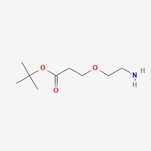 molecular formula C9H19NO3 B605455 Tert-butyl 3-(2-aminoethoxy)propanoate CAS No. 1260092-46-3