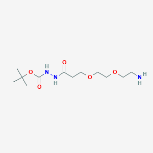 molecular formula C12H25N3O5 B605457 Amino-PEG2-t-Boc-hydrazide CAS No. 2100306-60-1