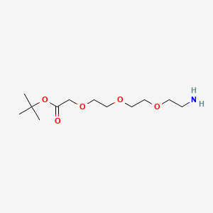 molecular formula C12H25NO5 B605459 NH2-PEG3-C1-Boc 