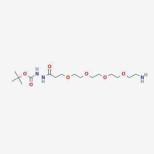 molecular formula C16H33N3O7 B605462 氨基-PEG4-肼-Boc CAS No. 1263047-17-1