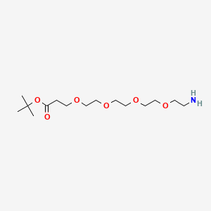 molecular formula C15H31NO6 B605463 tert-Butyl 1-amino-3,6,9,12-tetraoxapentadecan-15-oate CAS No. 581065-95-4