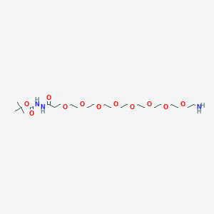 molecular formula C24H49N3O11 B605472 Amino-PEG8-t-Boc-Hydrazide CAS No. 1334169-96-8