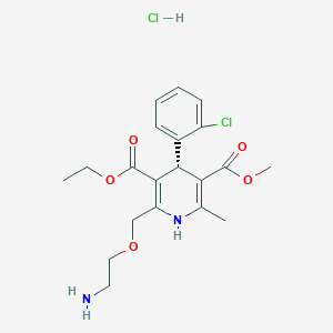 molecular formula C20H26Cl2N2O5 B605485 Amlodipine hydrochloride, (R)- CAS No. 1027337-86-5