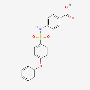 molecular formula C19H15NO5S B6054884 Benzoicacid, 4-[[(4-phenoxyphenyl)sulfonyl]amino]- CAS No. 302603-63-0
