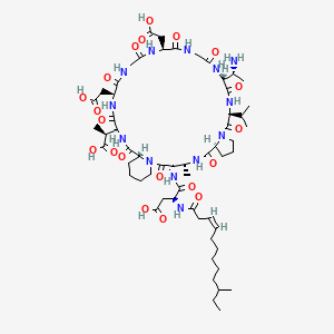 molecular formula C58H91N13O20 B605493 Amphomycin CAS No. 1402-82-0