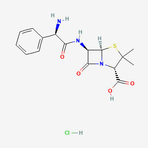 molecular formula C16H20ClN3O4S B605496 Ampicillin hydrochloride CAS No. 40688-84-4