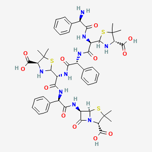 molecular formula C48H57N9O12S3 B605497 Ampicillin oligomer 1 (trimer) CAS No. 114977-84-3
