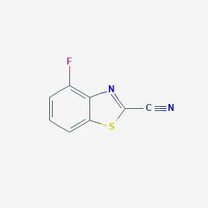 molecular formula C8H3FN2S B060550 4-Fluorobenzo[d]thiazole-2-carbonitrile CAS No. 169776-13-0