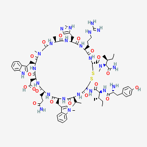 molecular formula C83H117N23O18S2 B605503 Amy-101 CAS No. 1427001-89-5