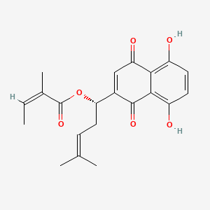 molecular formula C21H22O6 B605509 Angelylalkannin CAS No. 69175-72-0