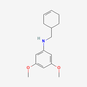 molecular formula C15H21NO2 B6055134 N-(cyclohex-3-en-1-ylmethyl)-3,5-dimethoxyaniline 