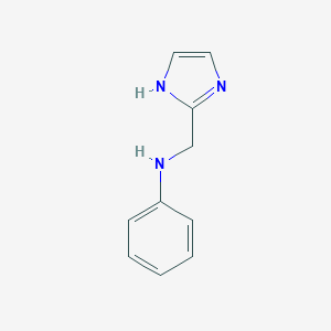 molecular formula C10H11N3 B060552 (1H-Imidazol-2-ylmethyl)-phenyl-amine CAS No. 166096-14-6