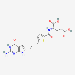 molecular formula C19H21N5O6S B605520 Antifolate C1 CAS No. 136784-51-5