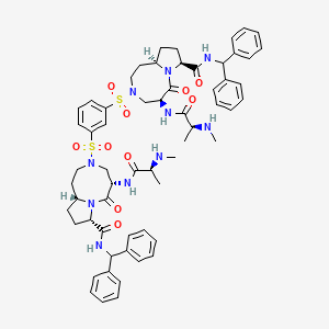 molecular formula C60H72N10O10S2 B605532 Dasminapant CAS No. 1570231-89-8
