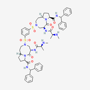 molecular formula C60H72N10O10S2 B605532 Unii-E53VN70K2X CAS No. 1570231-89-8